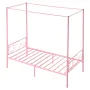 Twin Size himmelseng, metal himmelseng med minimalistisk