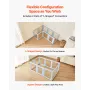 Hundevalseboks, 1,9x1,2x0,7 m, gennemsigtig plasthundevalsepen