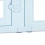 Dog Whelping Box, 1.9x1.2x0.7 m, Transparent Plastic Dog Whelping Pen for Large Sized Dogs, Waterproof Puppy Playpen with Window