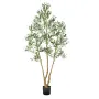 VEVOR 210cm Artificial Olive Tree with Black Pot, Tall Fake Tree with Natural Wood Trunk & Realistic Green Leaves and Fruits, In