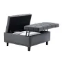 80 cm Square Leather Ottoman with Storage, Upholstered Tufted Button Coffee Table Ottoman with Lift-Top & Flip Design, PU Leathe