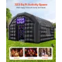 VEVOR Inflatable Nightclub, 6 x 5 x 3.66 m Inflatable Party Tent with 680W Blower & Sandbag, Ventilated Blow up Night Club with 