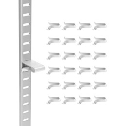 Hyldeklip 40 PAKK Justerbare stålpilaster Hyldeklip til hylder