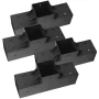 Pergola Kit 4-Pack, T-Shaped 4x4 (Actual 92 x 92 mm), 3-Way Pergola Brackets DIY Woodworking Gazebo Bracket Kit with Screws for 