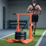 Weight Sled, Steel Power Sled, Fitness Training Sleds for Athletic Exercise Speed Improvement, Workout Equipment with Adjustable