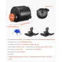 Trailer Lock, Fits 50.6 & 58.6 mm Straight Tongue Ball Couplers, Heavy Duty Hitch Lock with 3 Keys Secures Security Chains, Anti