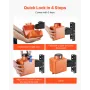 Collar Coupler Lock, Fits 50.6 & 58.6 mm Demco Cast Head Couplers, Trailer Hitch Lock with 3 Keys Secures Security Chains, Rust-