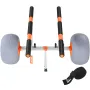Heavy Duty Kayak Cart, 158.8 kg Load Capacity, Foldable Canoe Trolley Cart with 30.5 cm Tires, Adjustable Carrier Width & Nonsli