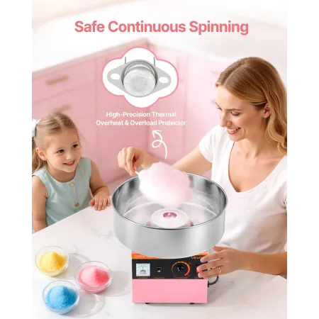 Candy Candy Machine Commercial, 1000 W elektrisk Candy Floss