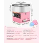 VEVOR Cotton Candy Machine Commercial, 1000W Electric Candy Floss Maker, Easy Use with 38cm Stainless Steel Bowl and Sugar Scoop