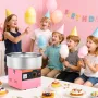VEVOR Cotton Candy Machine Commercial, 1000W Electric Candy Floss Maker, Easy Use with 38cm Stainless Steel Bowl and Sugar Scoop