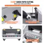 VEVOR Electric Paper Cutter, 13" /330.2mm Cutting Width, 1.57"/40mm Cutting Thickness, Desktop Paper Cutting Machine with Button