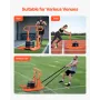 Weight Sled, Steel Power Sled, Fitness Training Sleds for Athletic Exercise Speed Improvement, Workout Equipment with Adjustable