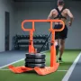 Weight Sled, Steel Power Sled, Fitness Training Sleds for Athletic Exercise Speed Improvement, Workout Equipment with Adjustable
