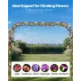 Garden Arbor, 2,4 (H) x 3,2 (B) x 0,4 (D) m metalbuegang