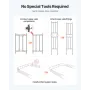 Garden Arbor, 2,4 (H) x 3,2 (B) x 0,4 (D) m metalbuegang