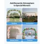 Garden Arbor, 2.4 (H) x 3.2 (W) x 0.4 (D) m Metal Archway, Sturdy Outdoor Trellis Arch with Stakes, Easy to Assemble, Pergola Ar