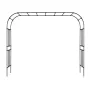 VEVOR Garden Arbor, 2.4 (H) x 3.2 (W) x 0.4 (D) m Metal Archway, Sturdy Outdoor Trellis Arch with Stakes, Easy to Assemble, Perg