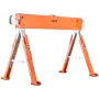 VEVOR Saw Horses, 2 Pack Folding Work Horses, 816.5 kg Load Capacity Sawhorse with Heavy Duty Legs, Adjustable Height Saw Horse 