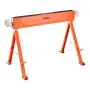 VEVOR Saw Horses, 2 Pack Folding Work Horses, 600.1 kg Load Capacity Sawhorse with Heavy Duty Legs, All-Metal Portable Saw Horse