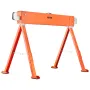 VEVOR Saw Horses, 2 Pack Folding Work Horses, 600.1 kg Load Capacity Sawhorse with Heavy Duty Legs, All-Metal Portable Saw Horse