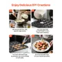 Mini Pancake Maker, 25PCS 43mm Diameter Dutch Muffin Waffle Baker, Non-stick Stainless Steel Poffertjes Grill, Commercial Electr