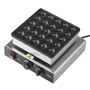 VEVOR Mini Pancake Maker, 25PCS 43mm Diameter Dutch Muffin Waffle Baker, Non-stick Stainless Steel Poffertjes Grill, Commercial 