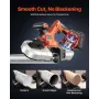 20V Portable Band Saw Kit, 65 x 65 mm Cutting Depth, AC 220V, 360W Bandsaw with Brushless Motor, 4.0 Ah Battery, Cordless and Co