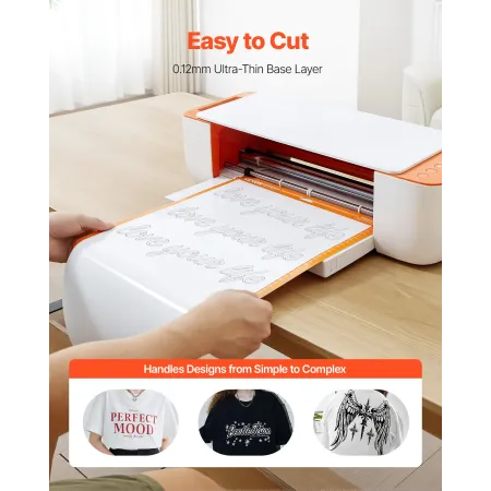 VEVOR Heat Transfer Vinyl, 50 Pack, 304.8 x 304.8mm, Assorted Colors HTV Iron on Vinyl Bundle, Easy to Cut and Weed, with Access