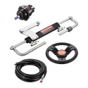 90HP Hydraulic Outboard Steering Kit Marine Boat Hydraulic Steering System