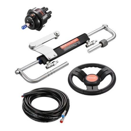 90HP Hydraulic Outboard Steering Kit Marine Boat Hydraulic Steering System