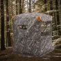 Hunting Blind, 2-3 Person Thermal Ground Blinds with Tri-Leg Chair and Carrying Bag, Portable Camouflage Tent, Durable Concealed