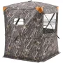 VEVOR Hunting Blind, 2-3 Person Thermal Ground Blinds with Tri-Leg Chair and Carrying Bag, Portable Camouflage Tent, Durable Con