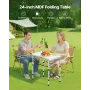 folde campingbord, justerbar højde transportable sideborde