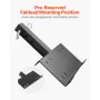 Winch Mount, 15000 lbs / 6803 kg Load Capacity, Trailer Hitch Winch Mount with 50.8 mm Receiver, 2 Mounting Hole Design, Powder 