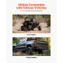 Winch Mount, 15000 lbs / 6803 kg Load Capacity, Trailer Hitch Winch Mount with 50.8 mm Receiver, 2 Mounting Hole Design, Powder 