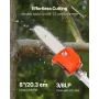 VEVOR Gas Pole Saw, 33CC 2 Stroke Gas Powered Pole Saws with 20.3 cm Cutting Bar, Cordless Tree Trimmer with 850ml Fuel Tank, 2 