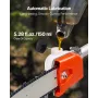 Gas Pole Saw, 33CC 2 Stroke Gas Powered Pole Saws with 20.3 cm Cutting Bar, Cordless Tree Trimmer with 850ml Fuel Tank, 2 to 3.5