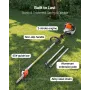 gasstangsav, 33CC 2-takts gasdrevne stangsave med 20,3 cm