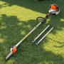 VEVOR Gas Pole Saw, 33CC 2 Stroke Gas Powered Pole Saws with 20.3 cm Cutting Bar, Cordless Tree Trimmer with 850ml Fuel Tank, 2 