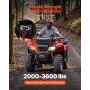 Winch Mount, Winch Capacity of 907-1633 kg, Trailer Hitch Winch Mount for Select Honda Foreman and Rancher Rubicon Models (2014-
