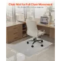 VEVOR Chair Mat, 915 x 1225 mm Transparent Office Chair Mat for Hard Floors, Floor Protector for Rolling Chairs, Non-Slip & Easy