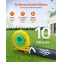 Inflatable Nightclub, 9 x 6 x 4 m Inflatable Party Tent with 1100W Blower & Sandbag, Ventilated Blow up Night Club with 2 Window
