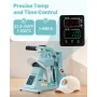 Hat Heat Press Machine, with 2pcs Interchangeable Platens, Precise Temperature and Time Control, Hat Press for HTV Iron On and S