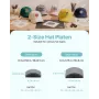 Hat Heat Press Machine, with 2pcs Interchangeable Platens, Precise Temperature and Time Control, Hat Press for HTV Iron On and S