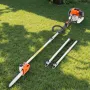 VEVOR Gas Pole Saw, 43CC 2 Stroke Gas Powered Pole Saws with 30.48 cm Cutting Bar, Cordless Tree Trimmer with Rotatable Head, 2.