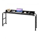 Overbed Table Mobile Bed Side Desk 4 Wheels (2 med bremser) & Sjakkontakt