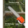VEVOR Gas Pole Saw, 25CC 2 Stroke Gas Powered Pole Saws with 30.5 cm Cutting Bar, Cordless Tree Trimmer with 650ml Fuel Tank, 2.