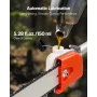 Gas Pole Saw, 25CC 2 Stroke Gas Powered Pole Saws with 30.5 cm Cutting Bar, Cordless Tree Trimmer with 650ml Fuel Tank, 2.12 to 