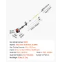 Gas Pole Saw, 25CC 2 Stroke Gas Powered Pole Saws with 30.5 cm Cutting Bar, Cordless Tree Trimmer with 650ml Fuel Tank, 2.12 to 